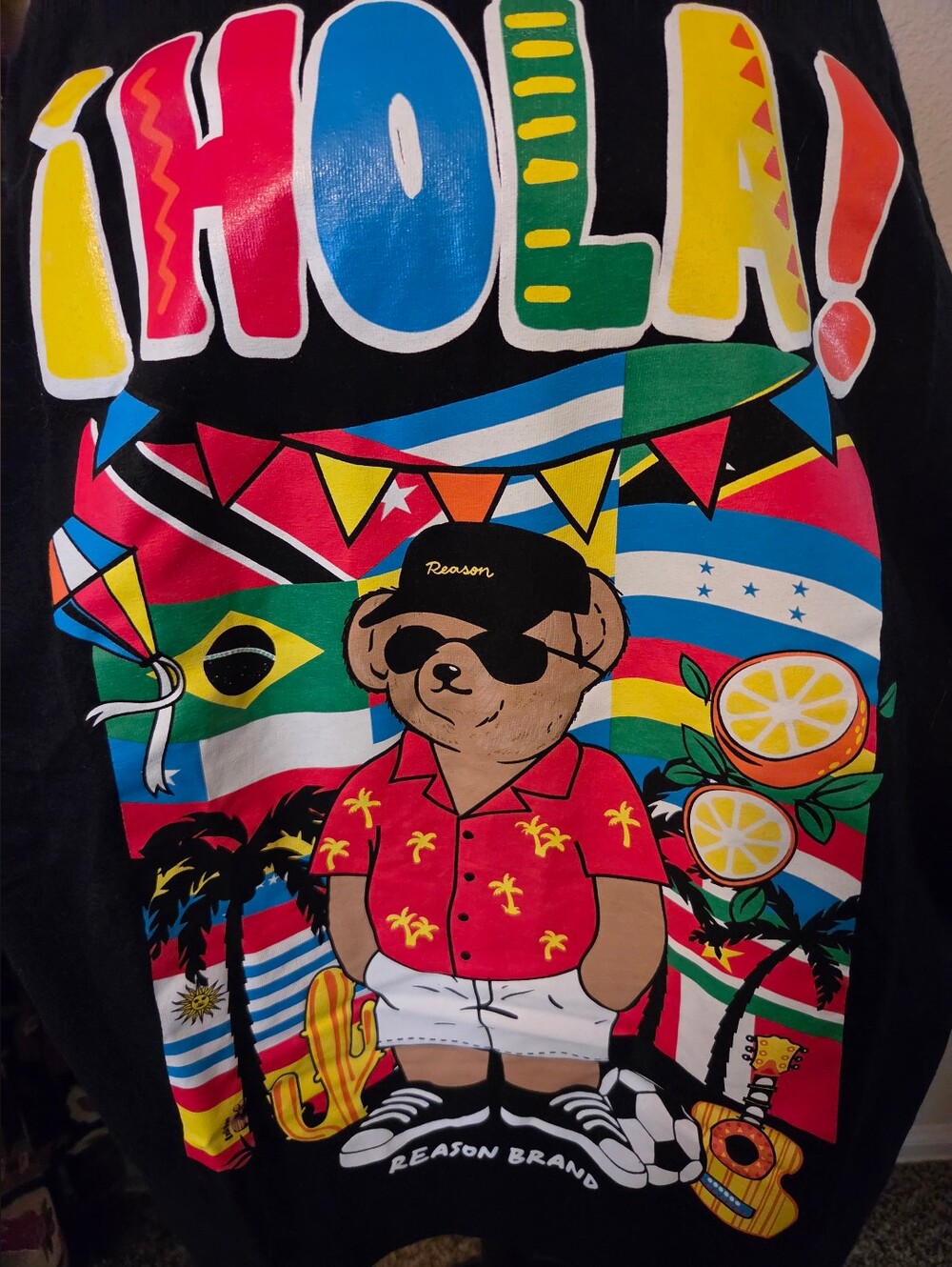 Reason Clothing "¡Hola!" Long Sleeve Graphic Bear
